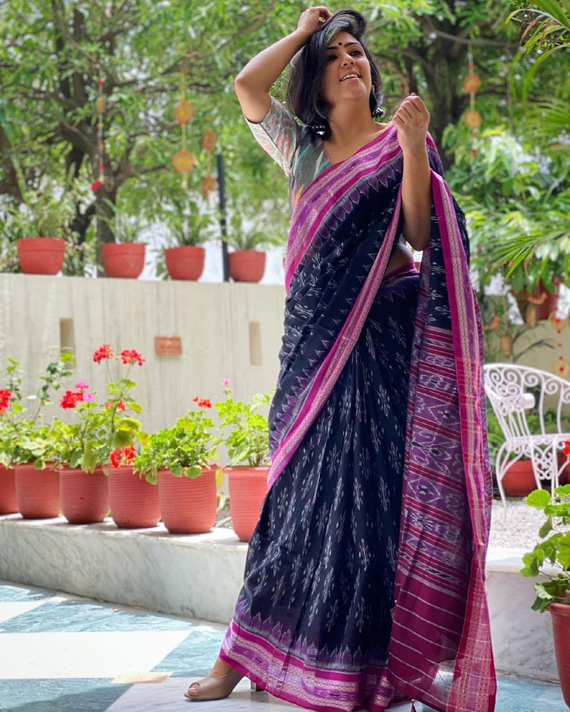 Dreamy Mahogany - Tie and Dye Saree – Anemone Vinkel