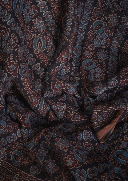 Jaypuri Blockprinted Cotton Mul Saree